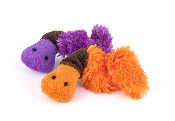 Jouet worms pour chat à la cataire