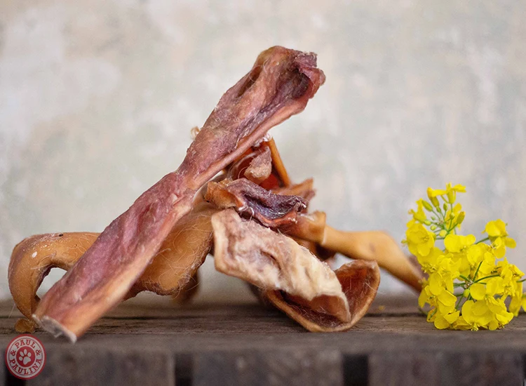 Cuir chevelu de Bœuf séché à l'air pour chiens Paul & Paulina