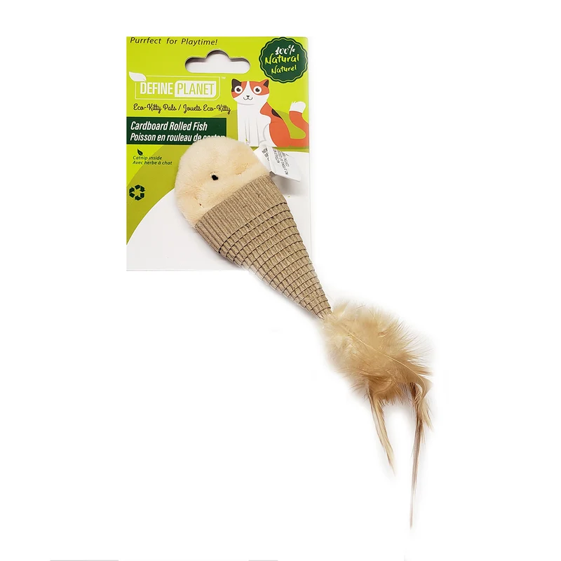 Define Planet - Jouet Poisson Rouleau de Carton pour Chats