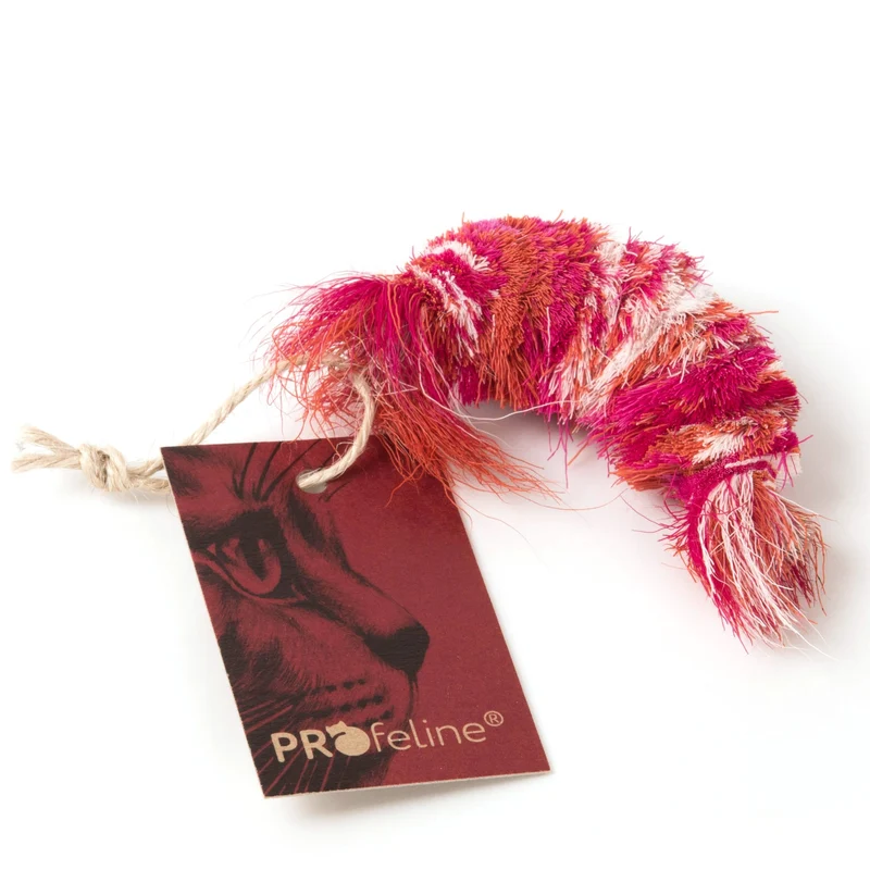 Pendentif pour canne à chat Crevette en poils de cerf