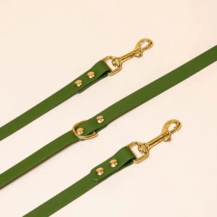 Laisse multi-positions imperméable Fidèle Paris - Vert Olive