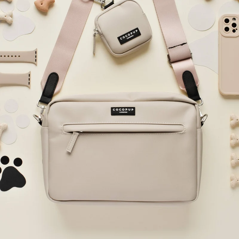 Grand sac de promenade pour chien - Caramel Latte
