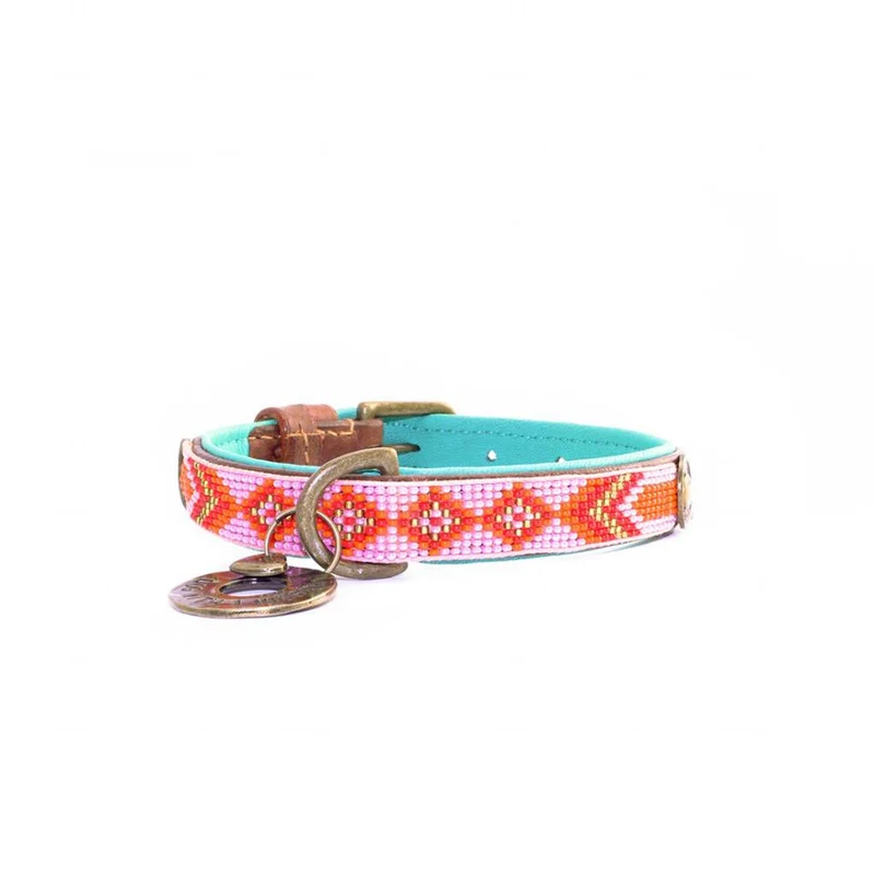 Collier en cuir et perles Sweet Mae Dwam