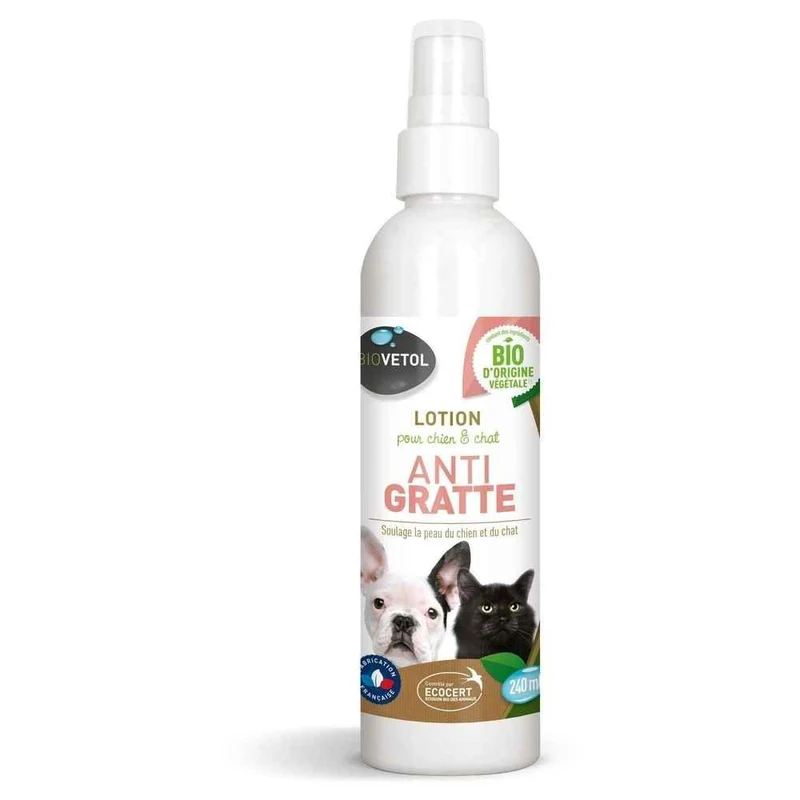 Lotion anti-gratte chiens et chats