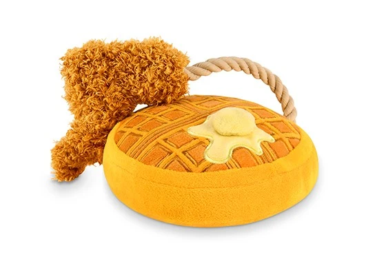 Peluche gaufre au poulet