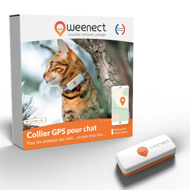 Collier GPS pour chat Weenect XS