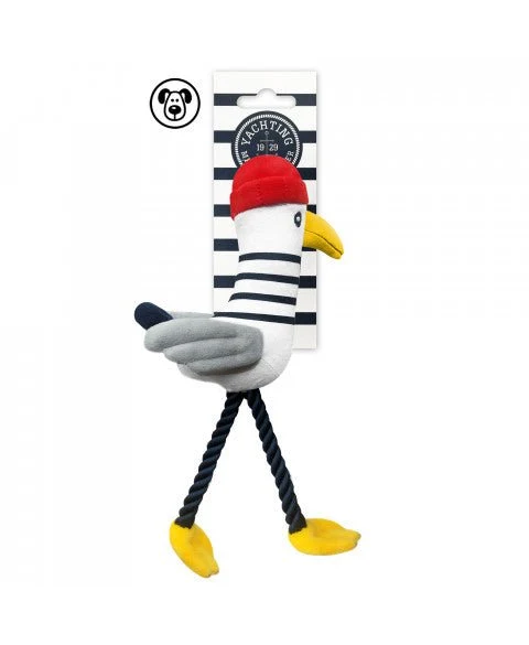 Jouet pour chien - Gwen la Mouette Matelote Rayée 🐾