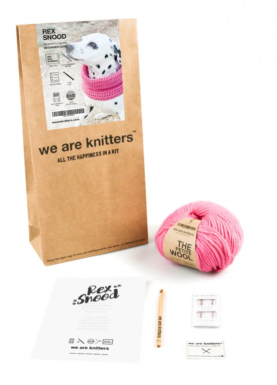 Kit snood pour chien au tricot