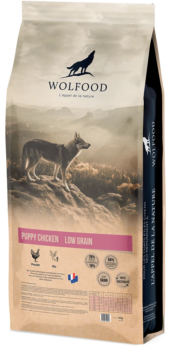 Croquettes Wolfood chien Puppy au Poulet