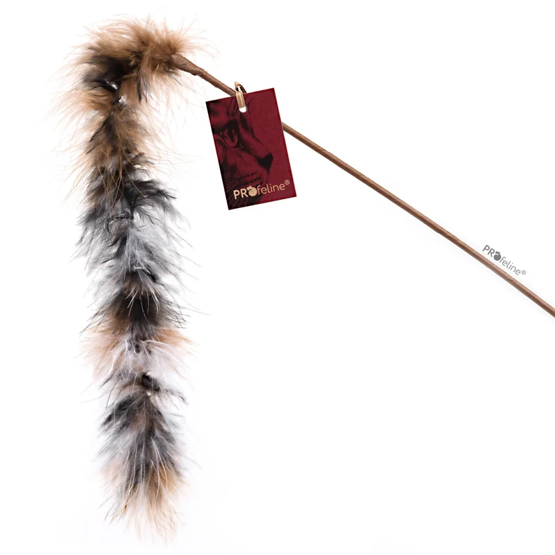 Jouet pour chat Queue de Boa en plumes