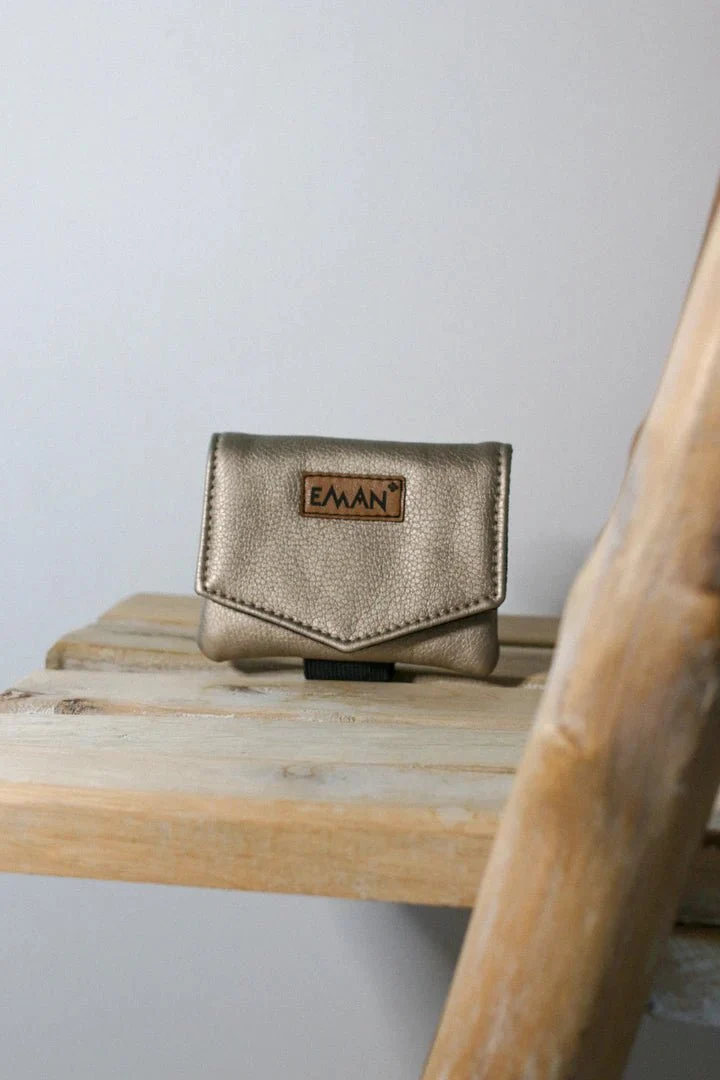 Pochette à Friandises Sable d'Or Taupe - Simili cuir