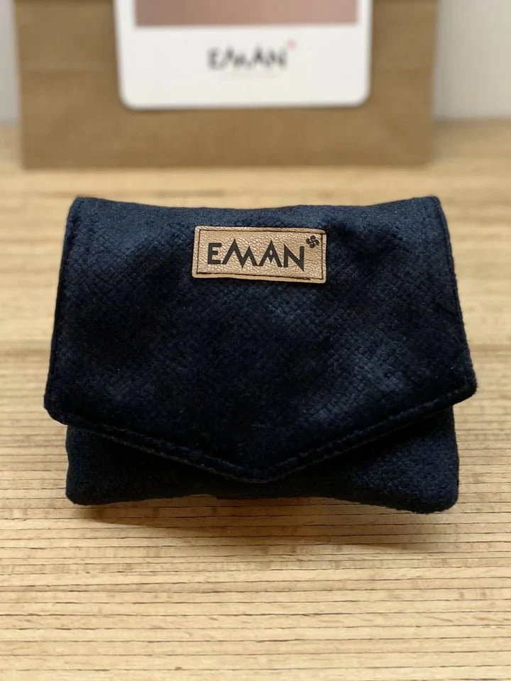 Pochette à Friandises Velours Vert (ton sur ton avec le sac banane urbain velours vert)