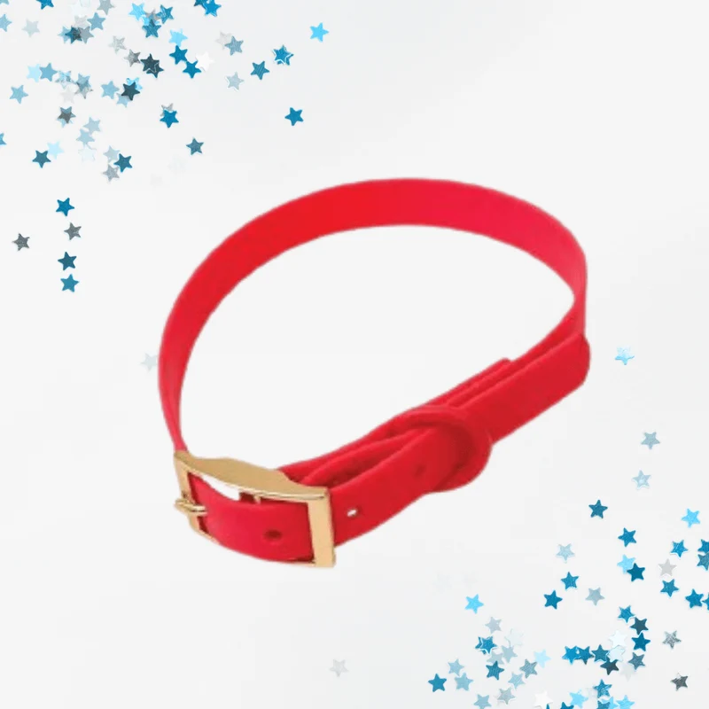 Collier imperméable pour chien Aries Rouge Rosé (PVC)
