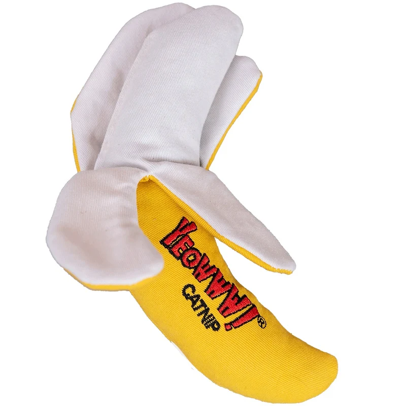 Ducky World - Banane Épluchée - Jouet d'Herbe à Chat