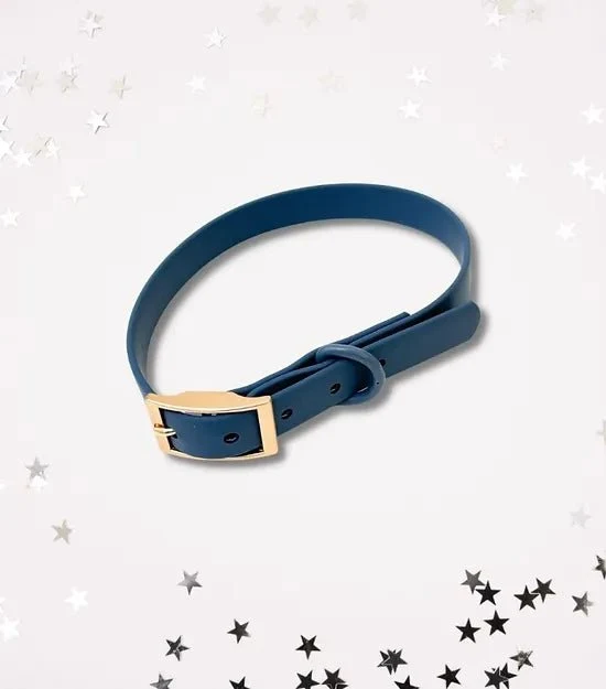 Collier imperméable pour chien Capricornus Bleu Marine (PVC)