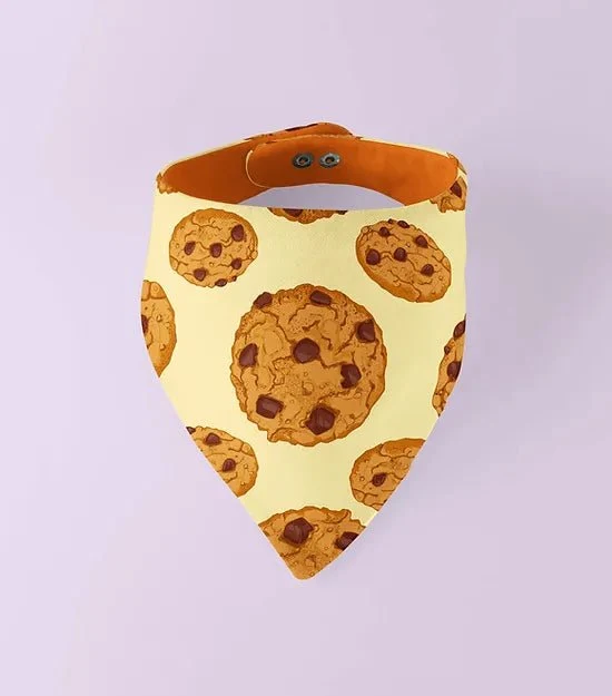 Bandana pour chien réversible Cookies