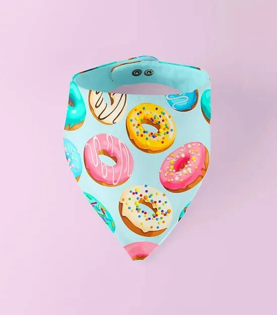 Bandana pour chien réversible Donuts