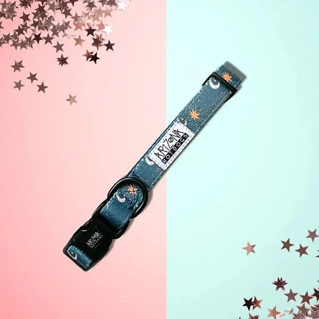 Collier en nylon à motifs pour chien - Moonlight