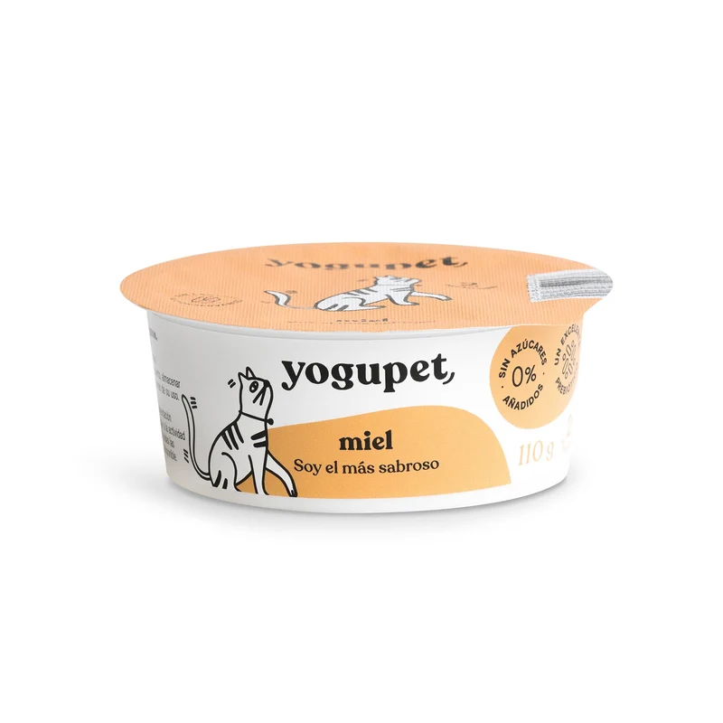 Yaourt sans lactose pour chat au miel 🍯 - 110g