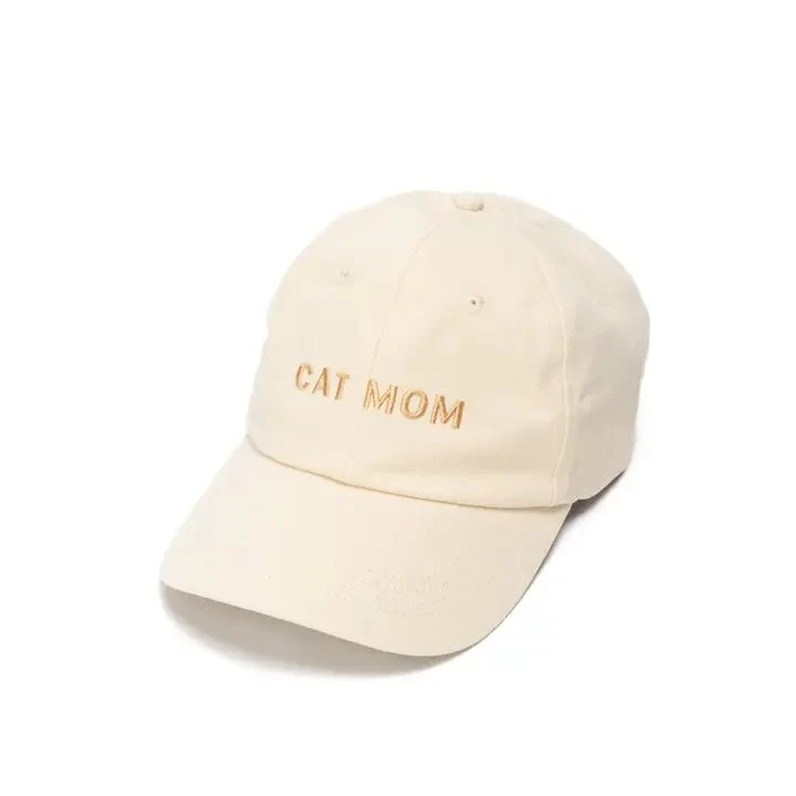 Casquette CAT MUM ivoire – pour mamans de chats fières
