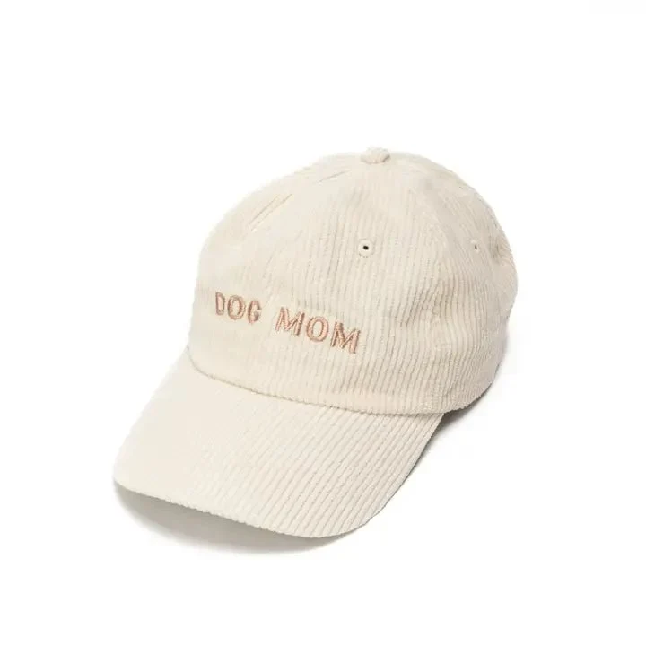 Casquette DOG MUM velours beige – chic & douceur d’automne