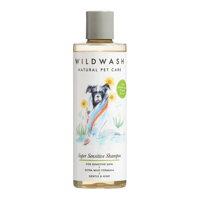 Shampoing pour chien à peau sensible - Aloe vera et calendula Wildwash Pet
