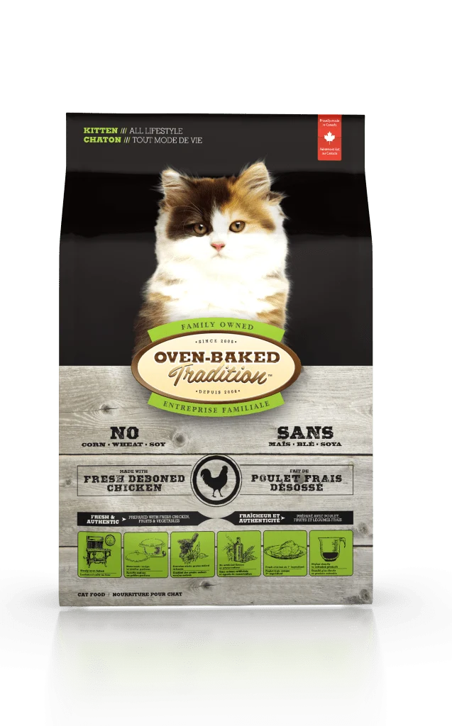 Oven-Baked Tradition poulet nourriture chaton (produit du Quebec)