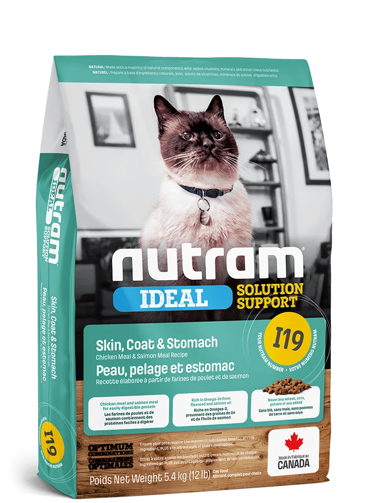 Nutram i19 solution idéale nourriture pour chat (produit du Canada)