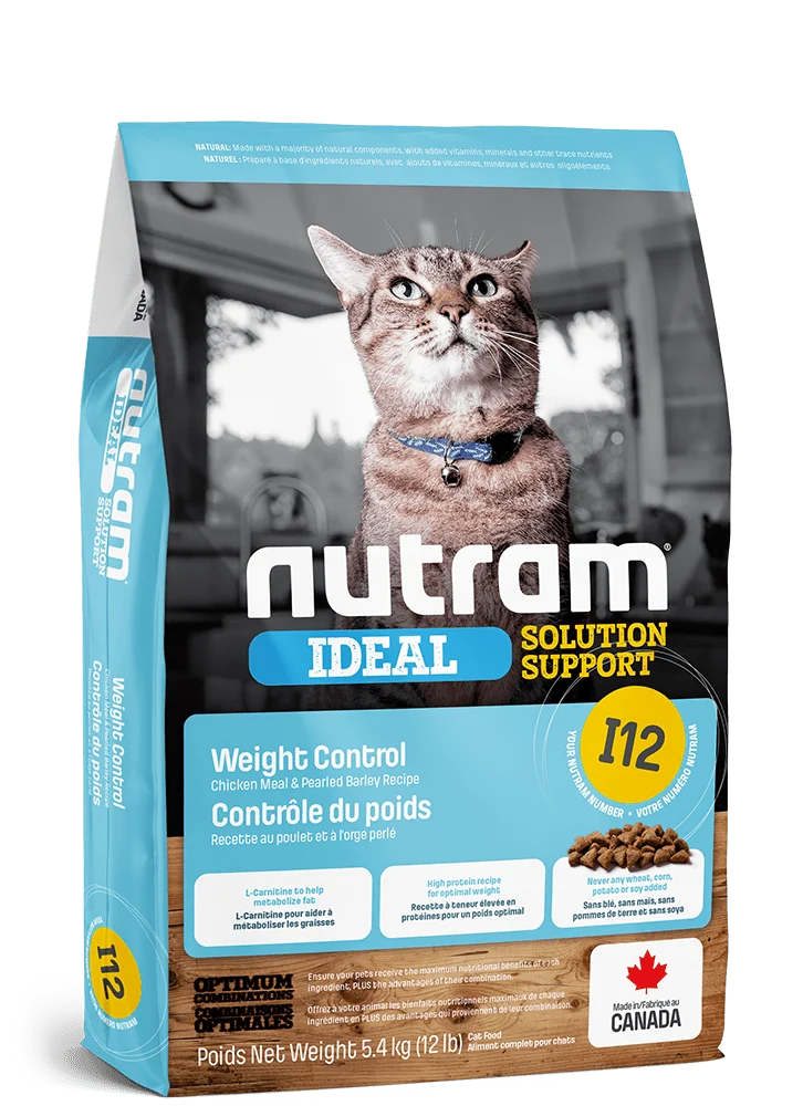 Nutram i12 control de poids nourriture pour chat (produit du Canada)