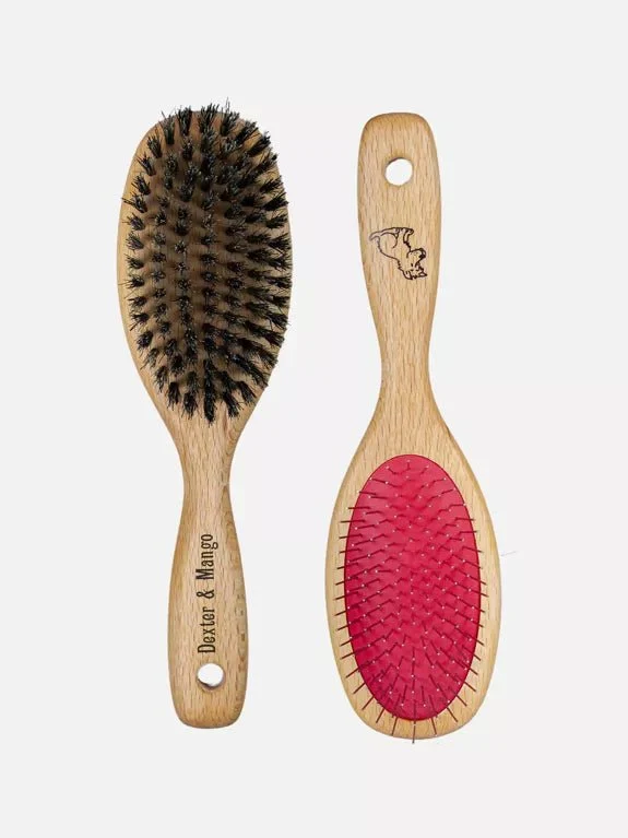 Brosse double face en bois de hêtre