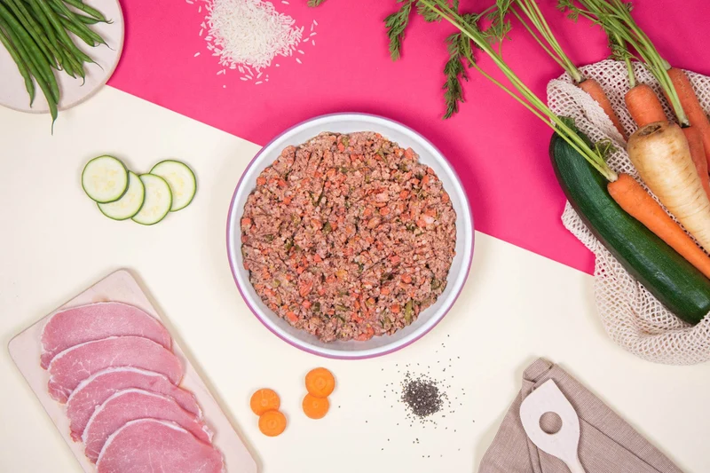 Recette Fraîche au Porc pour Chiens Sensibles - DOG CHEF