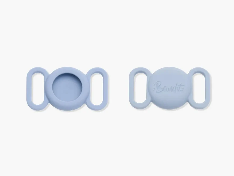 Étui silicone AirTag chien Bandit – Sécurité pastel stylée