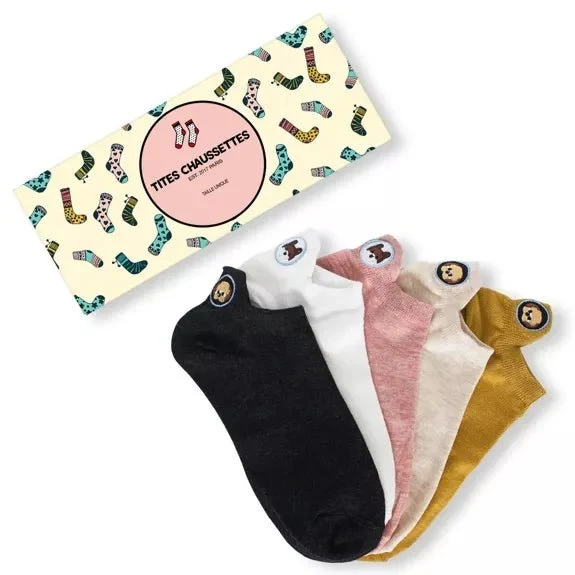 Chaussettes Languette Chiens dépareillées