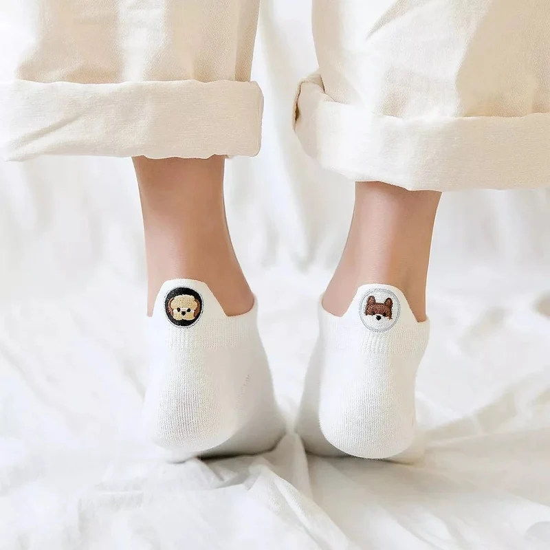 Chaussettes Languette Chiens dépareillées