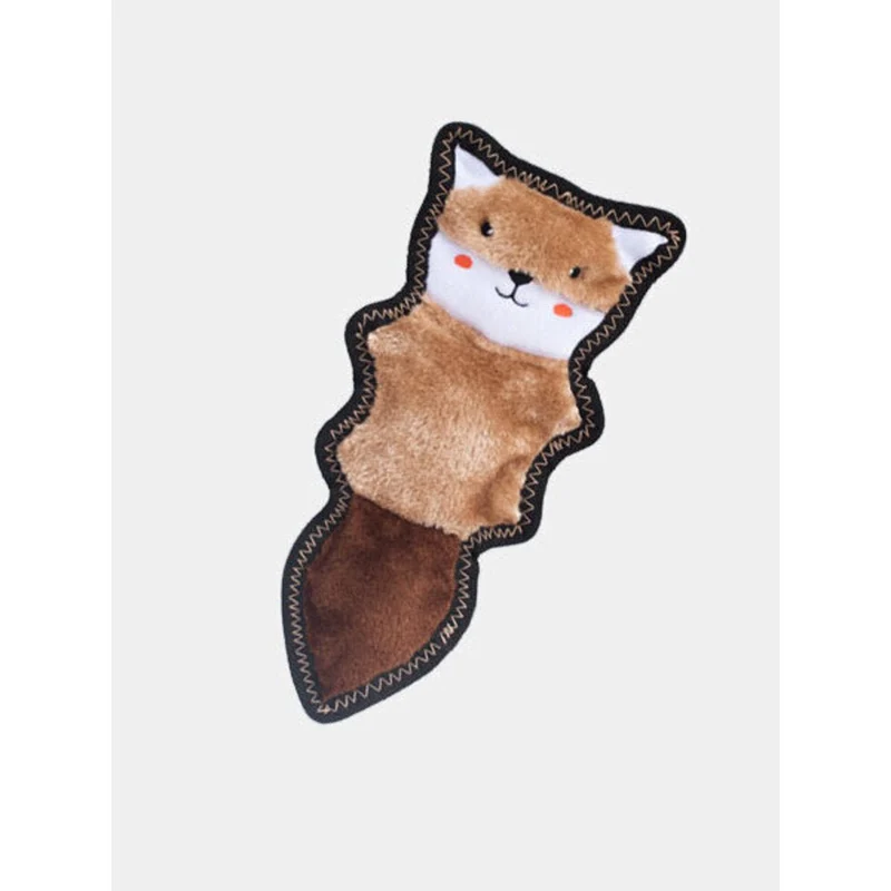 Peluche écureuil Z-Stitch pour chien – Résistante, sans mousse et parfaite pour chiots
