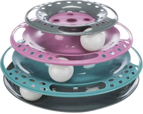 TRIXIE Jouet Chat Tour de Plastique avec Balles
