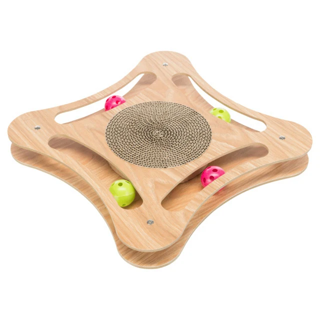 TRIXIE Griffoir Cadre en Bois avec Balles 35x4x35cm