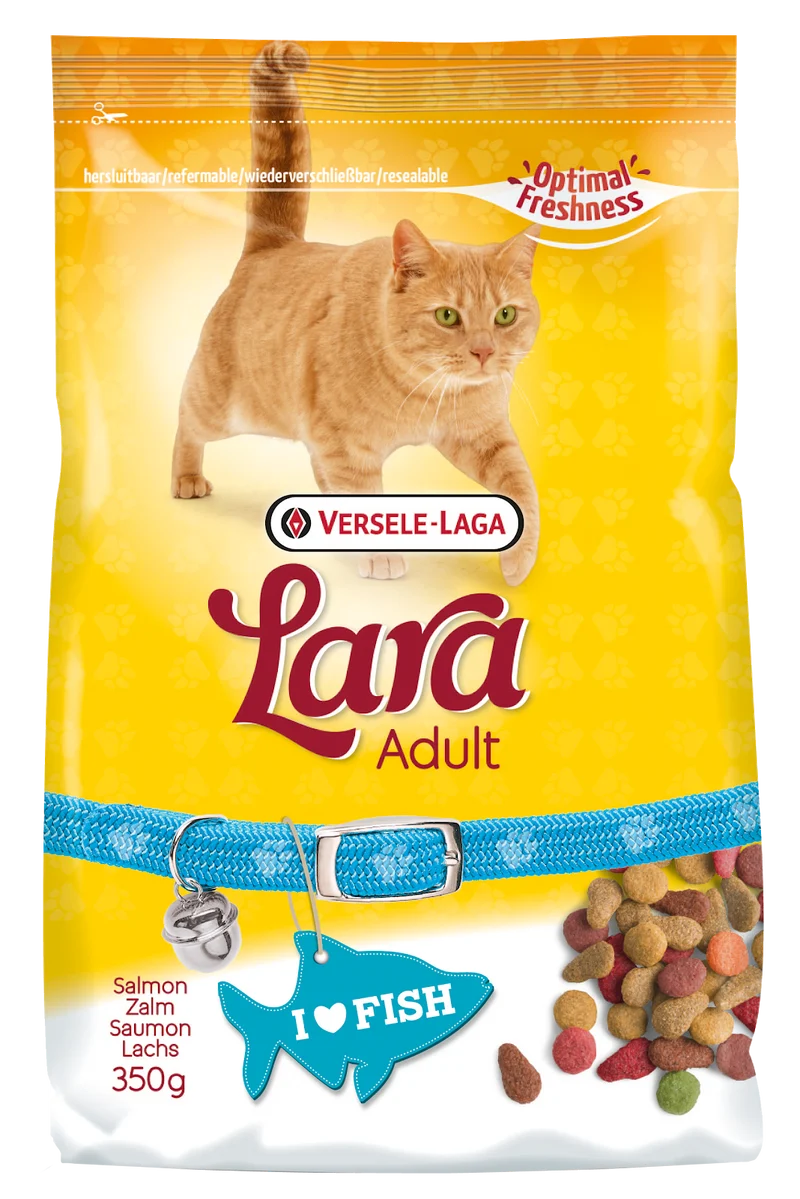 Lara - Chat Adulte Saumon - Nourriture Sèche pour Chats