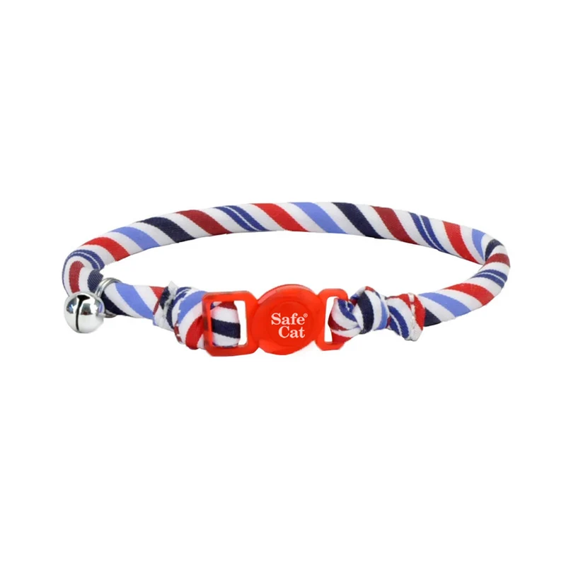 *SAFE CAT Chat Collier Nylon Rond Clochette 8-12" STE