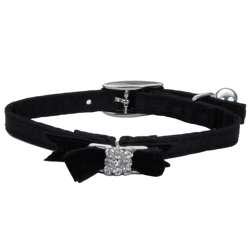 *LI'L PALS Chat Collier Nylon Clochette 3/8x8" BCS