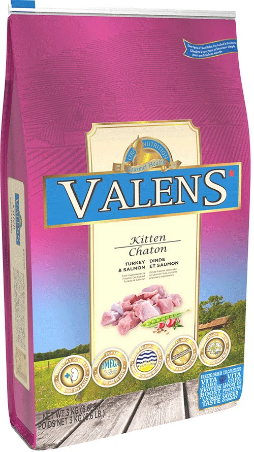 Valens - Chaton Dinde et Saumon - Nourriture Sèche pour Chats