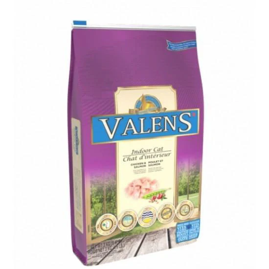 Valens - Chat d'Intérieur Poulet et Saumon - Nourriture Sèche pour Chats