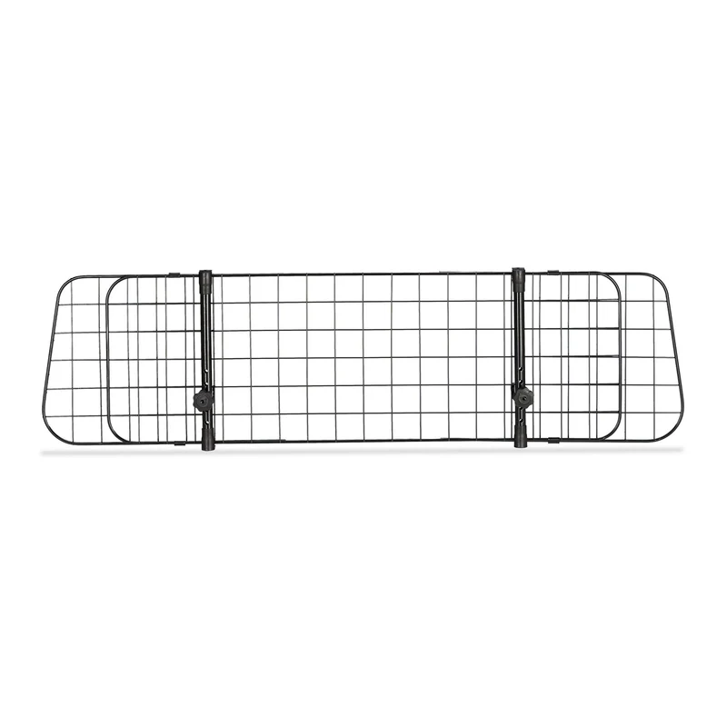 Grille de séparation ajustable pour chien voiture installation facile 90 x 50 x 60 cm en métal noir 13_0008369