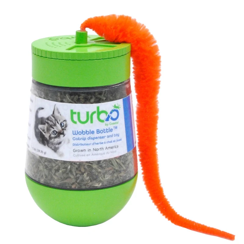 TURBO Jouet Chat Bouteille Wobble 1oz