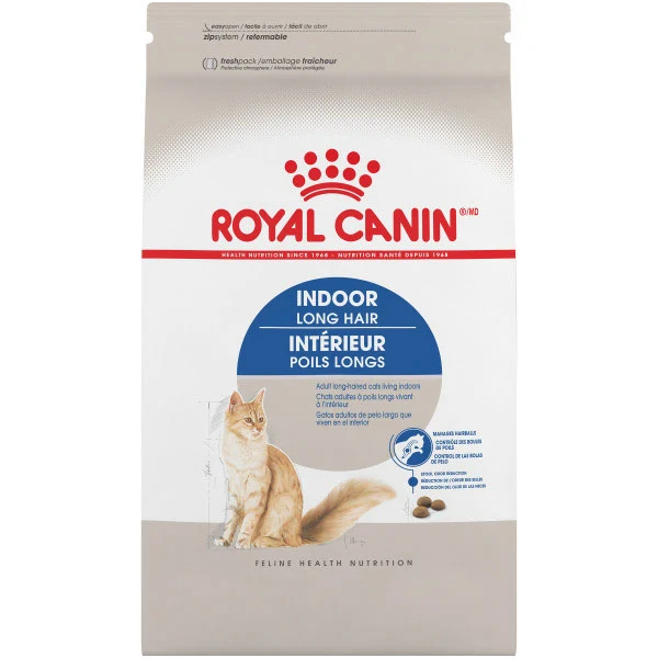 Royal Canin - Chat d'Intérieur Poils Longs - Nourriture Sèche pour Chats