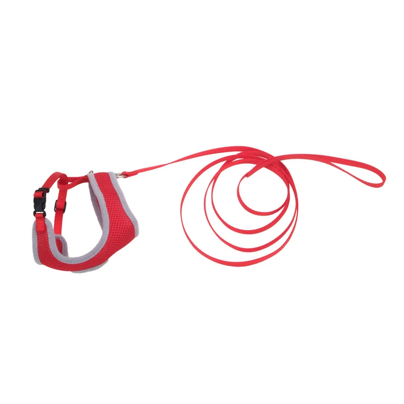 COMFORT SOFT Chat Harnais & Laisse 72" Rouge