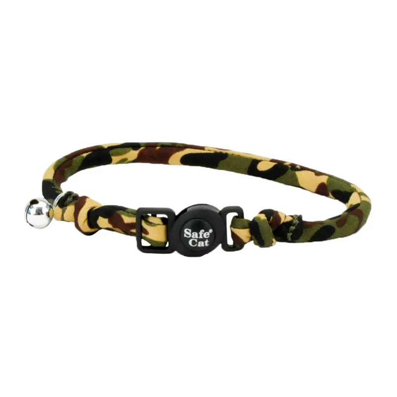 *SAFE CAT Chat Collier Nylon Rond Clochette 8-12" CMO