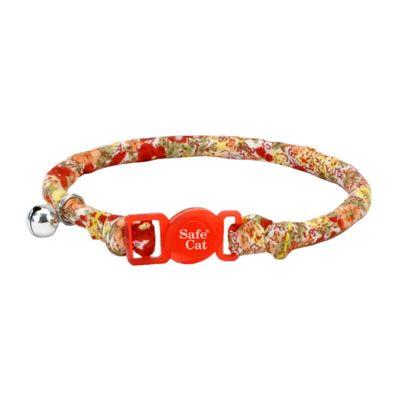 *SAFE CAT Chat Collier Nylon Rond Clochette 8-12" RFL