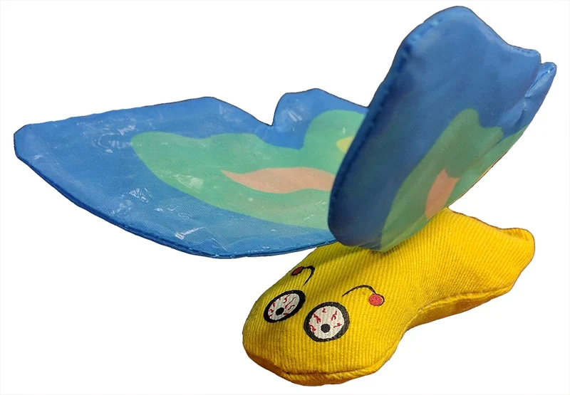 Ducky World - Papillon - Jouet d'Herbe à Chat
