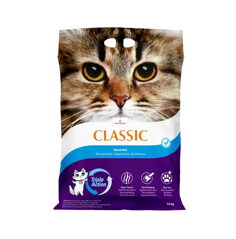 Intersand Classic - Non Parfumée - Litière Agglomérante pour Chats